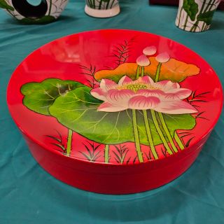 Hộp Mứt Sơn Mài Cao Cấp Thanh Bình Lê size 30.5x7.5 cm đựng hạt, mứt, bánh kẹo ngày Tết, trang trí, làm quà tặng ý nghĩa