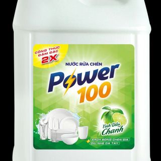 Nước rửa chén Power100 can 9,5kg giá sỉ