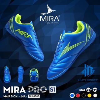 Giày đá banh, giày Mira Pro S1 đá bóng chính hãng sân cỏ nhân tạo Full Box giá sỉ