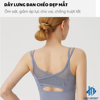 Áo Thun Tập Gym Nữ Không Tay Phối Lưới, Áo Thể Thao AG02 Ôm Body Co Giãn 4 Chiều Có Lót Ngực Tập Yoga, Aerobic
