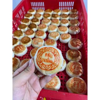 Bánh pía gói giấy truyền thống Sóc Trăng 320gam/4cái đậu xanh có trứng muối