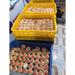 Bánh pía gói giấy truyền thống Sóc Trăng 320gam/4cái đậu xanh có trứng muối