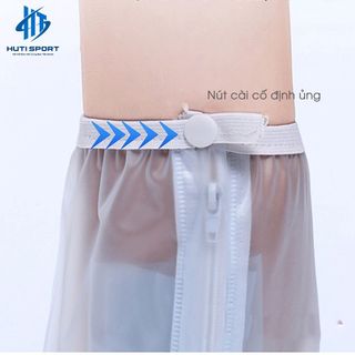 Ủng Đi Mưa Nam Nữ, Bọc Giày Silicon Cổ Cao Có Khóa, Nút Cố Định, Đế Chống Trơn Trượt, Không Thấm Nước
