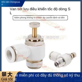 Van Điều Chỉnh Xi Lanh Khí Nén Van Tiết Lưu Điều Chỉnh Tốc Độ Khớp Nối Ống Khí SL4/6/8/10/12-M5 01 02 03 04 - LHO9.22.tám sáu.l.9.9.5