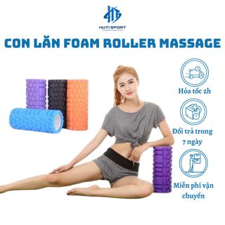 Con Lăn Foam Roller Massage Mát Xa Dãn Cơ Tập Gym Yoga Hàng Chuẩn Chính Hãng 30 33 45 CM giá sỉ