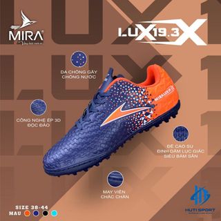 Giày đá banh, giày Mira Lux 19.3 đá bóng chính hãng sân cỏ nhân tạo Full Box