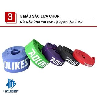 Dây Kháng Lực Đàn Hồi Đa Năng Hỗ Trợ Tập Luyện Tập Gym Cao Su Power Band Aolikes Chính Hãng AL3602