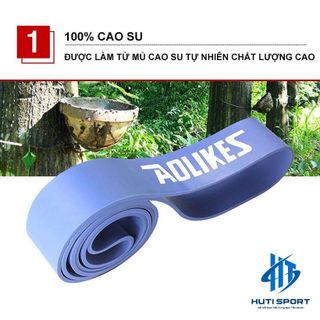 Dây Kháng Lực Đàn Hồi Đa Năng Hỗ Trợ Tập Luyện Tập Gym Cao Su Power Band Aolikes Chính Hãng AL3602