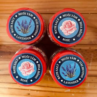 Muối hồng tắm ngâm chân Himalaya hương hoa lavender/hồng 250g