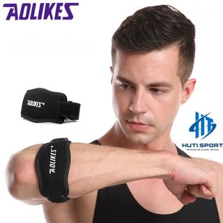 Băng Khuỷu Tay, Đai Bó Cơ Khuỷu Tay Cùi Chỏ Có Đệm Hơi Silicone Hổ Trợ Vận Động Thể Thao Tập Gym Aolikes AL7949