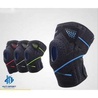 Bó Gối Băng Quấn Bảo Vệ Khớp Gối HUTI SPORT Silicon Cao Cấp Tập Gym Thể Hình Bóng Chuyền Bóng Rổ Aolikes AL7909