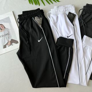 Quần jogger thun nữ sọc logo thêu 78k Phom chất chuẩn đẹp Size m l xl xxl Ri 2222 Tách nửa ri được giá sỉ