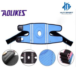Bó Gối Thể Thao, Đai Cuốn Băng Đầu Gối Bảo Vệ Khớp Gối Silicon Cao Cấp Aolikes AL7908 chơi thể thao tập gym chạy bộ