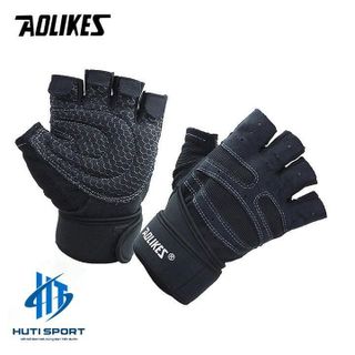 Bao Tay Tập Gym, Găng Tay Tập Tạ Thể Hình Xà Đơn Nam Nữ Có Đai Cuốn Cao Cấp Aolikes AL109