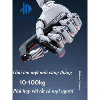 Kìm Bóp Tay Điện Tử HUTI SPORT, Dụng Cụ Tập Cơ Tay Bản Chữ R Tập Gym Tại Nhà Điều Chỉnh Cường Độ 10-100KG