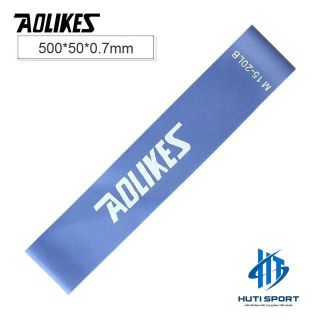 Dây Kháng Lực Tập Gym, Bộ 6 Dây Cao Su Kháng Lực Tập Chân Mông Aolikes AL3601 Mini Band, Phụ Kiện Tập Gym Nữ