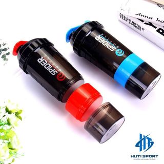 Bình Lắc Whey Bình Nước Thể Thao Tập Gym Shaker Đựng Protein BCAA 3 Ngăn Tiện Dụng 500 ML