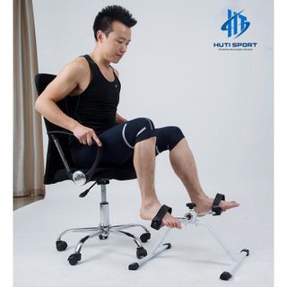 Xe Đạp Thể Dục HUTI SPORT, Xe Đạp Mini Tập Thể Dục Thể Thao Tại Nhà Cao Cấp Có Đồng Hồ Đếm Số Tiện Lợi