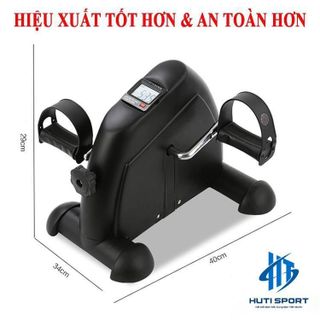 Xe Đạp Thể Dục HUTI SPORT, Xe Đạp Mini Tập Thể Dục Thể Thao Tại Nhà Cao Cấp Có Đồng Hồ Đếm Số Tiện Lợi
