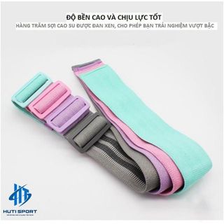 Dây Kháng Lực Mini Band, Dây Đàn Hồi Tập Chân Mông Miniband Aolikes AL 3606 Có Khóa Điều Chỉnh Chính Hãng