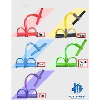 Dây Kéo Đàn Hồi 4 Ống Cao Su Tập Thể Dục HUTI SPORT