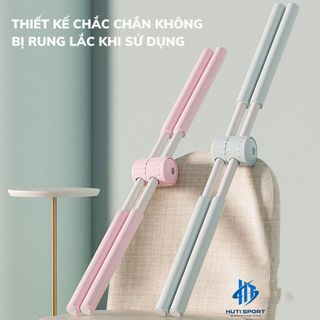 Gậy Tập Lưng Yoga Đa Năng HUTI SPORT, Yoga Stick Tập Thẳng Lưng, Tập Vai, Chống Gù Lưng Chỉnh Tư Thế Đứng