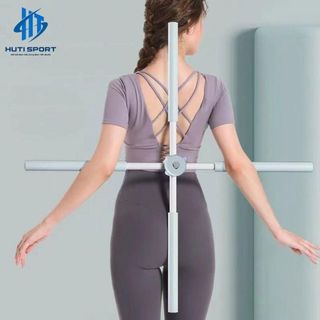 Gậy Tập Lưng Yoga Đa Năng HUTI SPORT, Yoga Stick Tập Thẳng Lưng, Tập Vai, Chống Gù Lưng Chỉnh Tư Thế Đứng