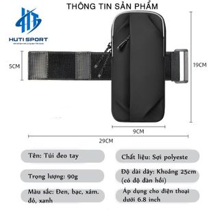 Túi Đeo Tay Chạy Bộ Đa Năng, Đai Đeo Tay Thể Thao Cao Cấp Đựng Điện Thoại Chống Thấm Nước, Có Dải Phản Quang