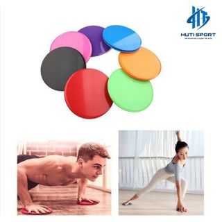 Đĩa Tập Yoga HUTI SPORT Bộ 2 Đĩa Chống Trượt Gliding Disc, Hổ Trợ Luyện Tập Yoga Thể Hình Tại Nhà Cao Cấp