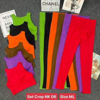 Kho về set dài crop NK 06 sẵn mút. Size M L mới nhất 2024 Thể Thao cao cấp Siêu Đẹp Giá Sỉ,
