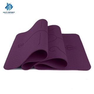 Thảm Tập Yoga HUTI SPORT Định Tuyến TPE 2 Lớp 8MM, Chống Trượt Cao Cấp