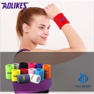 Băng Cổ Tay, Băng Chặn Mồ Hôi Bảo Vệ Cổ Tay Chơi Thể Thao, Tập Gym, Tennis Aolikes AL0235 Cao Cấp Chính Hãng (1 Chiếc)