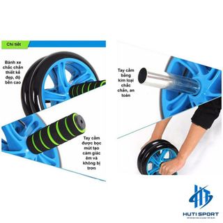 Con Lăn Tập Bụng 2 Bánh HUTI SPORT Dụng Cụ Tập Cơ Bụng Đa Năng Lăn AB 2 Bánh Gym Thể Thao Tại Nhà CL01