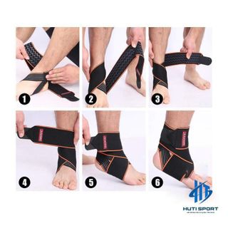 Bảo Vệ Cổ Chân Băng Bó Quấn Sơ Mi Mắt Cá Chân Chính Hãng Aolikes AL1527 Cầu Lông Đá Bóng Tập Gym Thể Thao