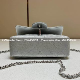 𝐓𝐔́𝐈 𝐗𝐀́𝐂𝐇 Nữ Cao Cấp 𝐓𝐎𝐏 𝐇𝐀𝐍𝐃𝐋𝐄  VIP 𝟐𝟎𝟐𝟒 - Size: 20cm - Khóa Bạc - Màu Bạc