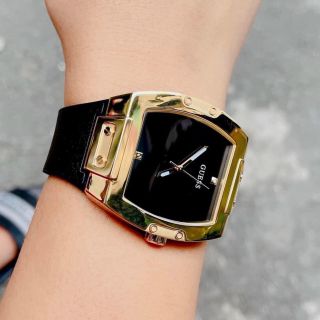 ĐỒNG HỒ NAM CAO CẤP GUE.SS DA ĐEN 1