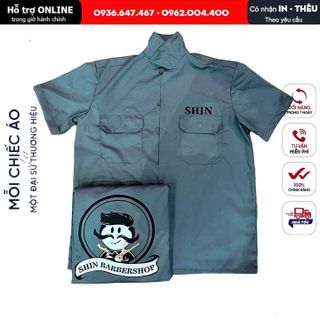 Đồng Phục Barber - May In Theo Yêu Cầu (Free Thiết Kế - NHẬN TỪ 10 ÁO) - 3