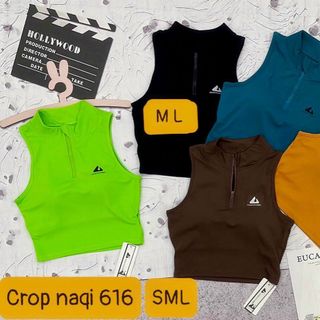 Crop naqi 616 Đủ màu size sml mới nhất 2024 Thể Thao cao cấp Siêu Đẹp Giá Sỉ,