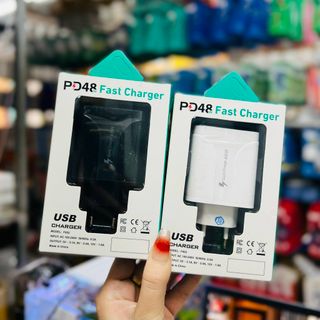 Củ Sạc Nhanh - Cốc Sạc Nhanh 48W - 4 cổng USB và 1 cổng PD20W - Khánh Huy sỉ buôn phụ kiện toàn quốc