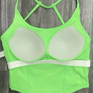 Crop dây mút đúc NK 021 Áo dây vạt bầu, mút đúc có bo giữ ngực tiện lợi, chất thun lạnh xịn mịn. 5 màu Size: M L