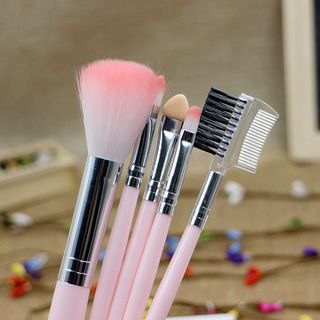 Bộ Cọ 5 Cây Hồng Trang Điểm
