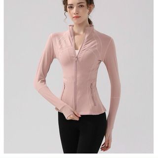 Mẫu áo khoác không nón cao cấp - Tên sp: AK LuLu 315 - Size SML - Bảng màu: 4 màu - Chất thun lạnh co dãn tốt, có túi khoá