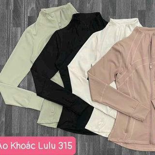 Mẫu áo khoác không nón cao cấp - Tên sp: AK LuLu 315 - Size SML - Bảng màu: 4 màu - Chất thun lạnh co dãn tốt, có túi khoá giá sỉ