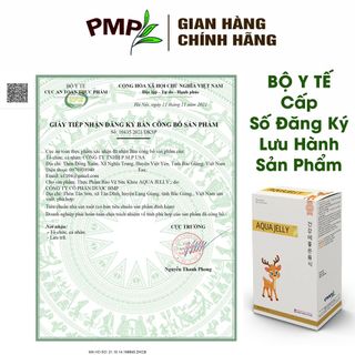 (SALE date 11/2024) Thạch Canxi hữu cơ Aqua Jelly, bổ sung canxi cho bé và mẹ bầu (Hộp 20 gói)