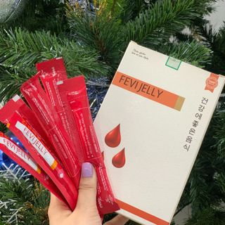 (SALE CHÍNH HÃNG date 11/2024) Thạch sắt hữu cơ Fevi Jelly bổ sung sắt, DHA cho trẻ em và người lớn (Hộp 20 gói)