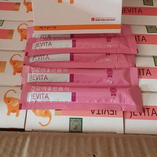 (SALE CHÍNH HÃNG date 11/2024) Thạch tăng đề kháng Jevita cho bé, giúp bé ăn ngon, ngủ ngon( Hộp 20 gói)
