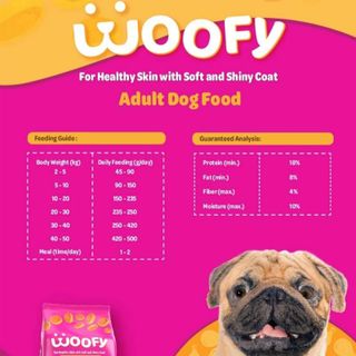 Thức Ăn Hạt Cho Chó Trưởng Thành Woofy Bịch 20kg