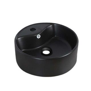 Chậu lavabo màu đen mờ kiểu vuông hoặc tròn, mã L212