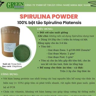 SPIRULINA POWDER – Bột tảo tự nhiên 100% Spirulina platensis giá sỉ