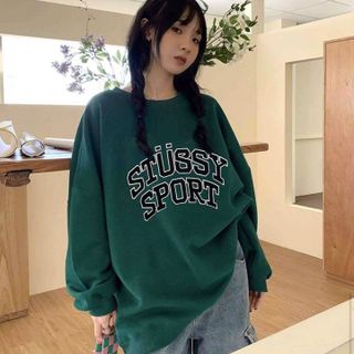 ÁO THUN SWEATER NAM NỮ UNISEX STUSSY SPORT NỈ BÔNG FORM RỘNG - AUSA HOUSE